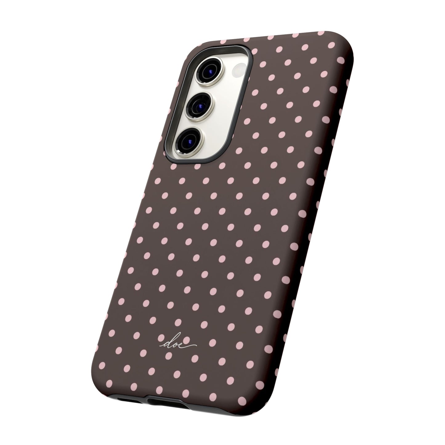 Brown Polka Dot Samsung Case