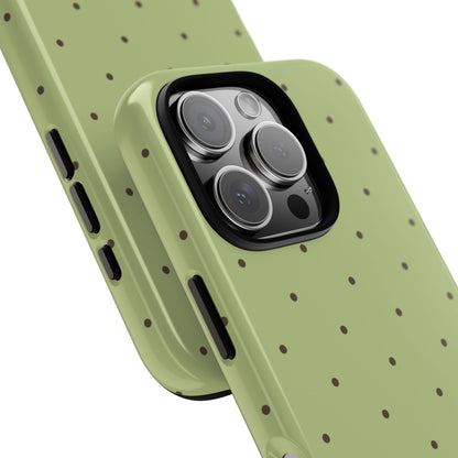 Polka Greens iPhone Case