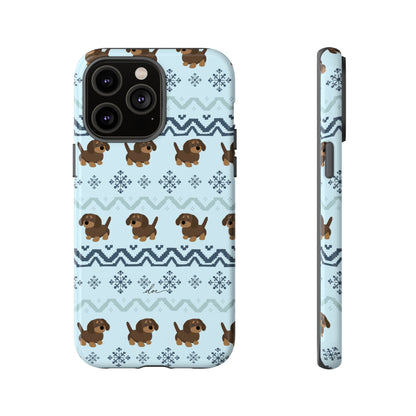Christmas Dachshunds iPhone Case
