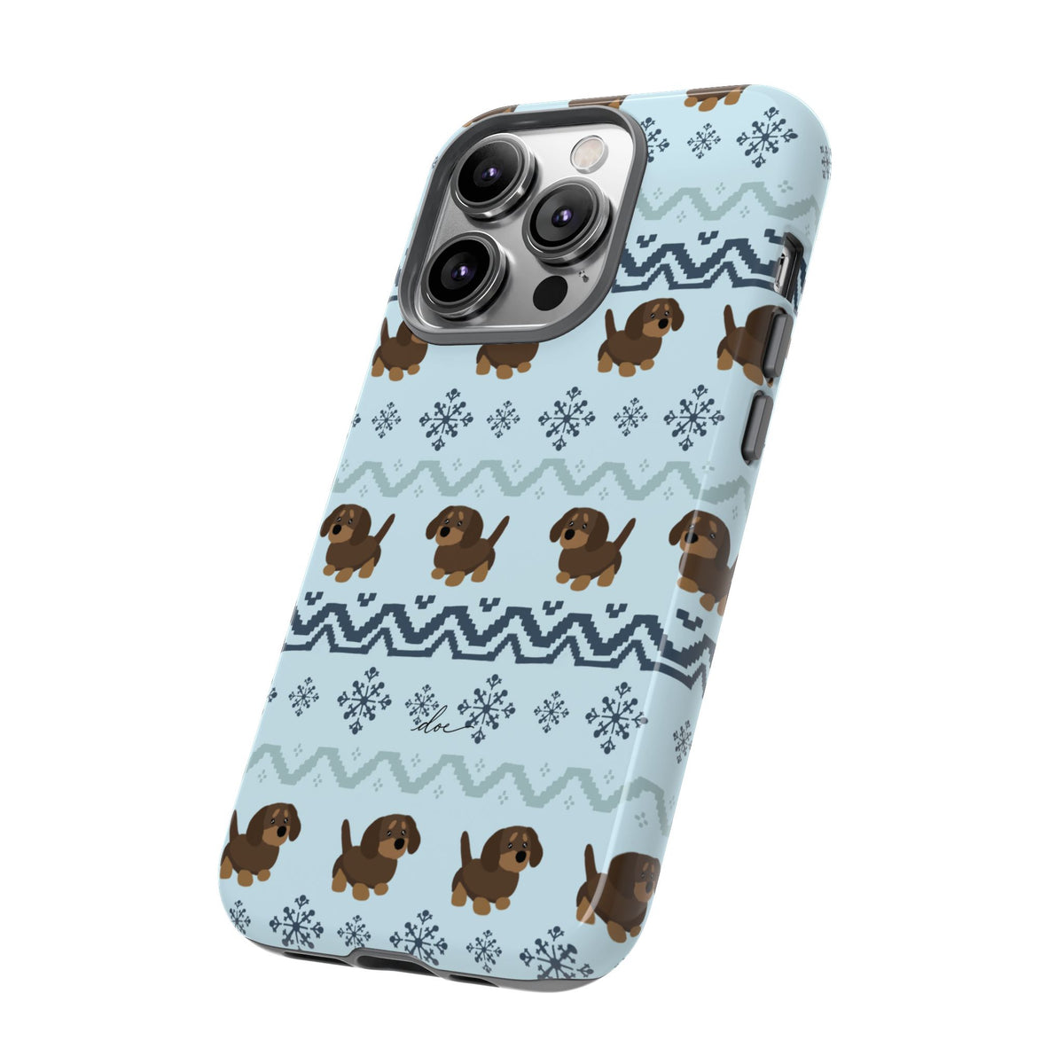 Christmas Dachshunds iPhone Case