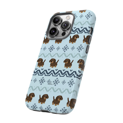 Christmas Dachshunds iPhone Case
