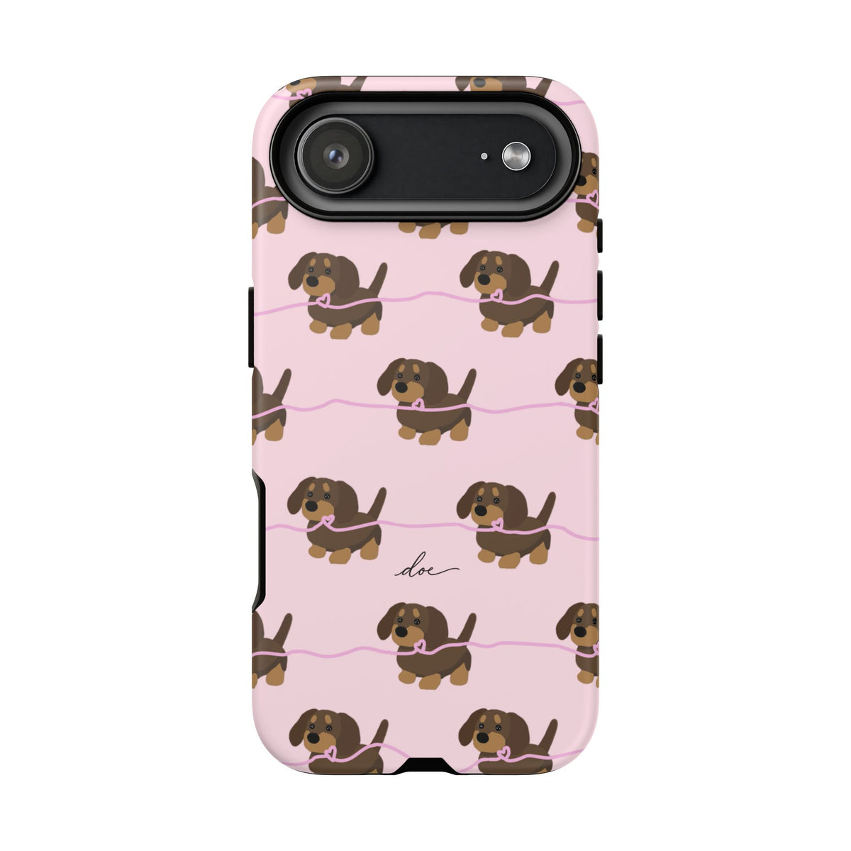 Pink Dachshunds iPhone Case