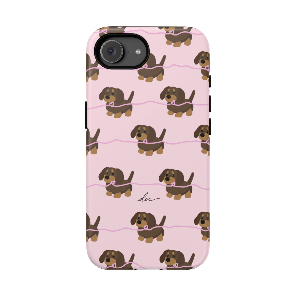 Pink Dachshunds iPhone Case