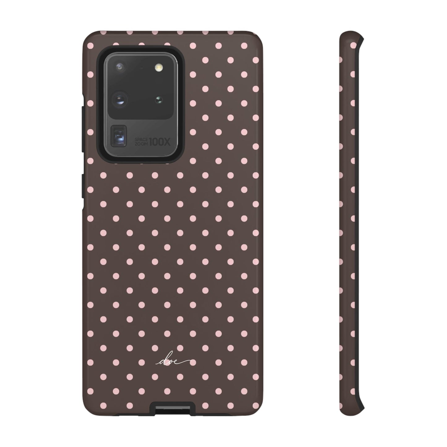 Brown Polka Dot Samsung Case
