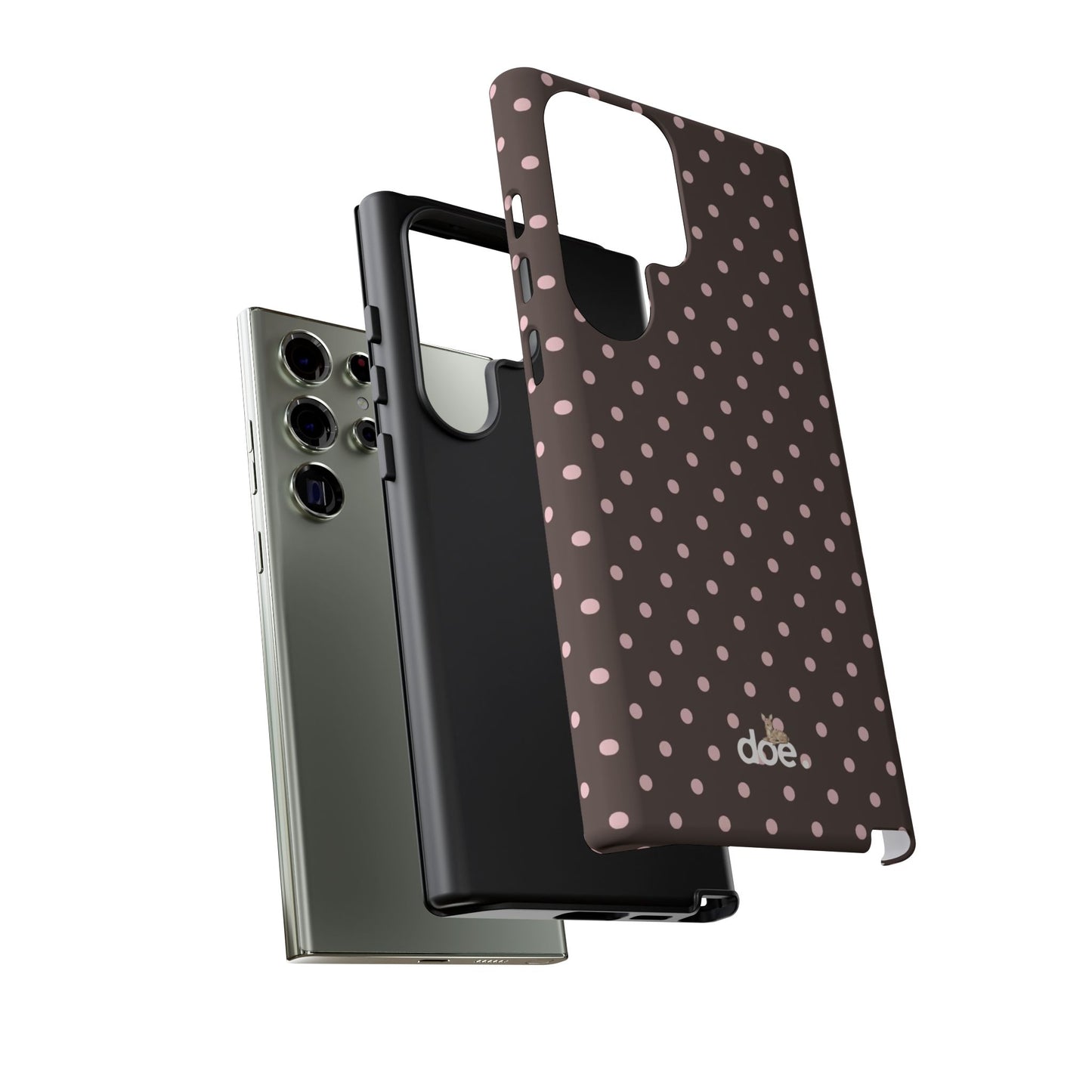Brown Polka Dot Samsung Case