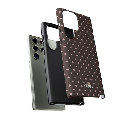 Brown Polka Dot Samsung Case