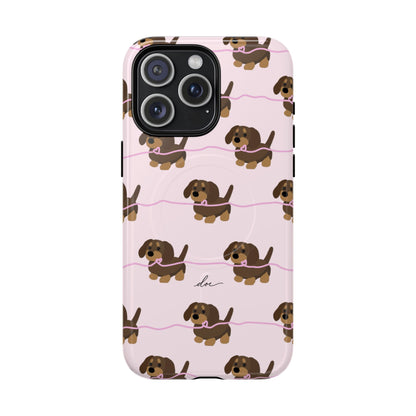 Pink Dachshunds Magsafe Case