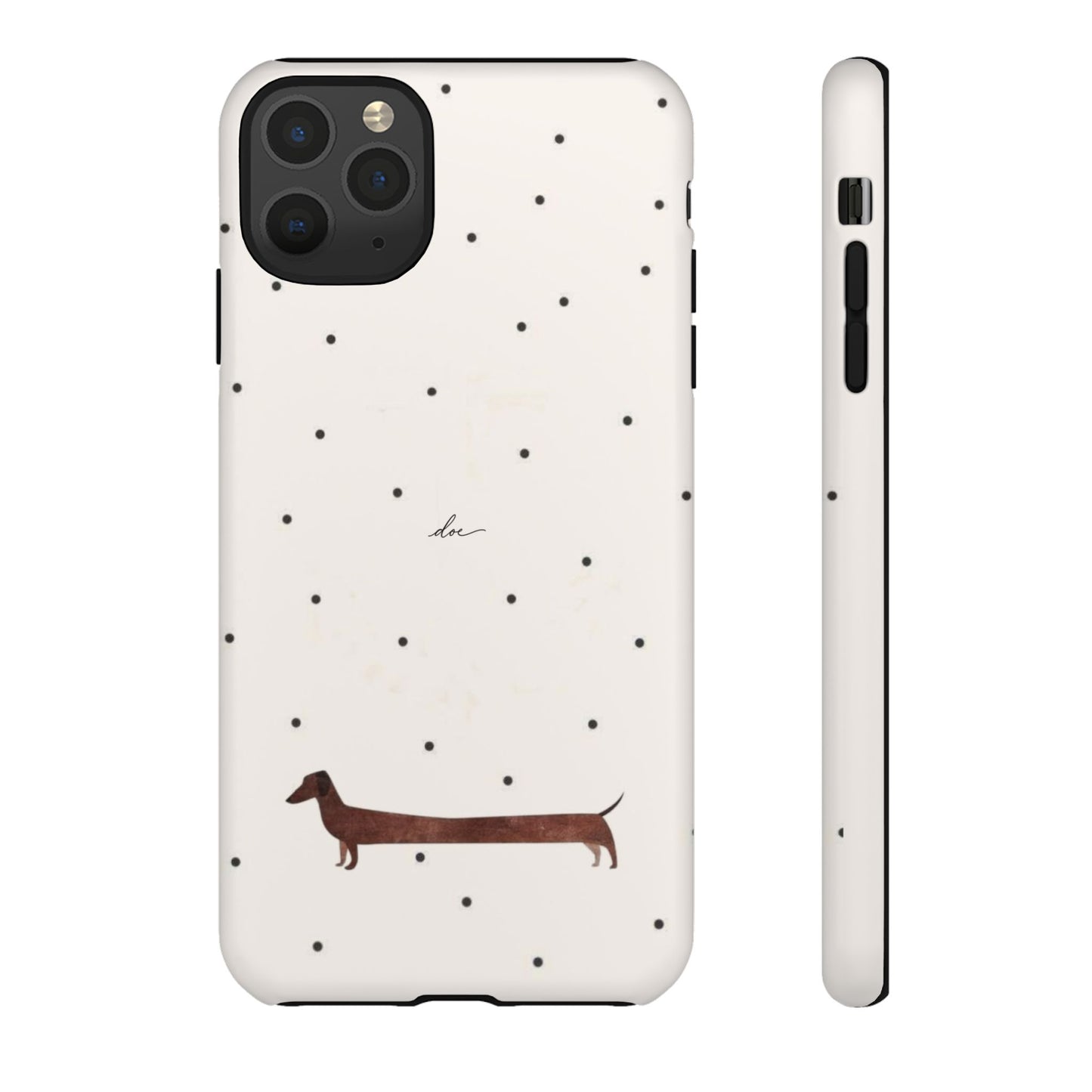 Polka Dachshund iPhone Case