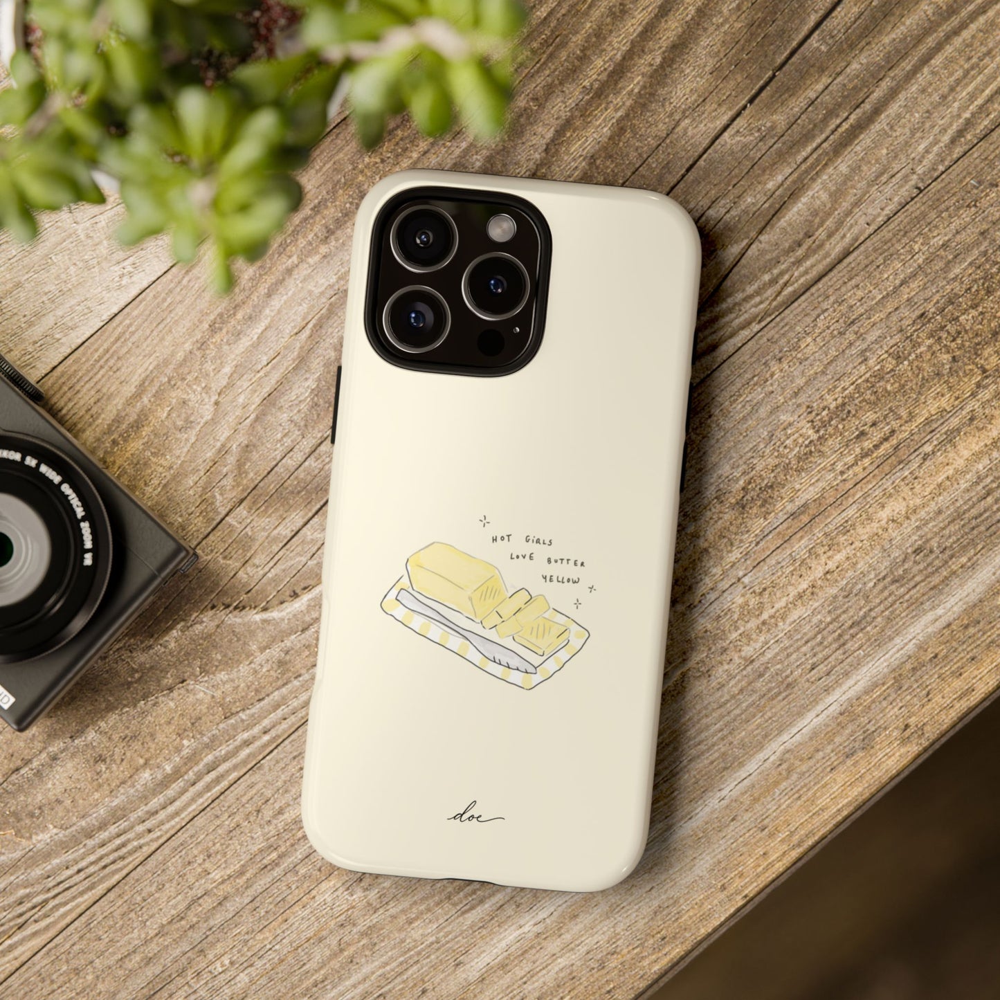 Butter Yellow iPhone Case