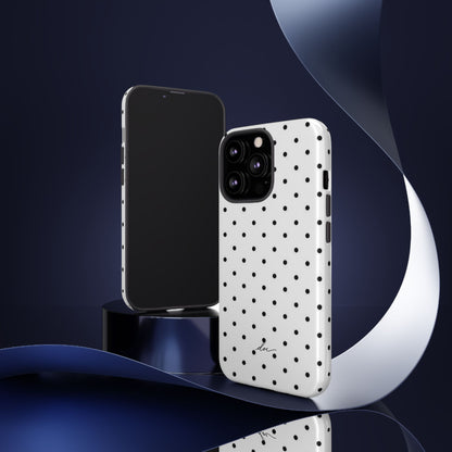 White Polka Dot iPhone Case