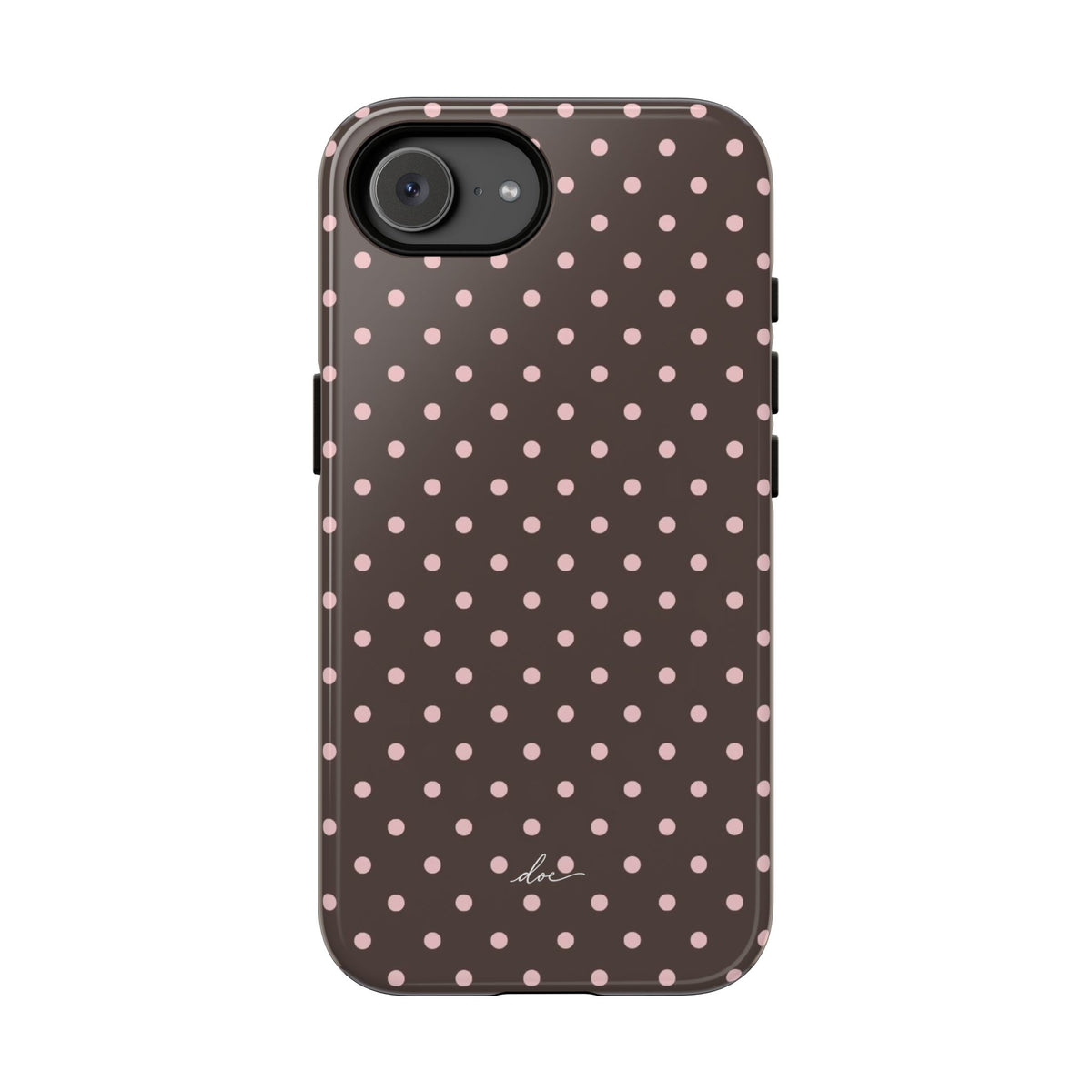 Brown Polka Dot iPhone Case