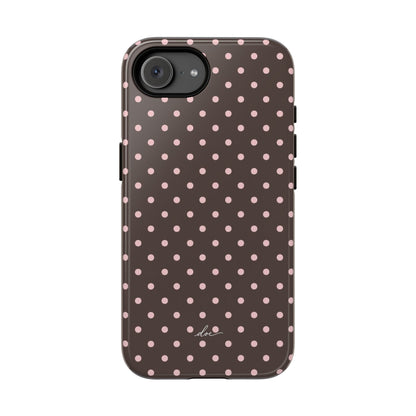 Brown Polka Dot iPhone Case