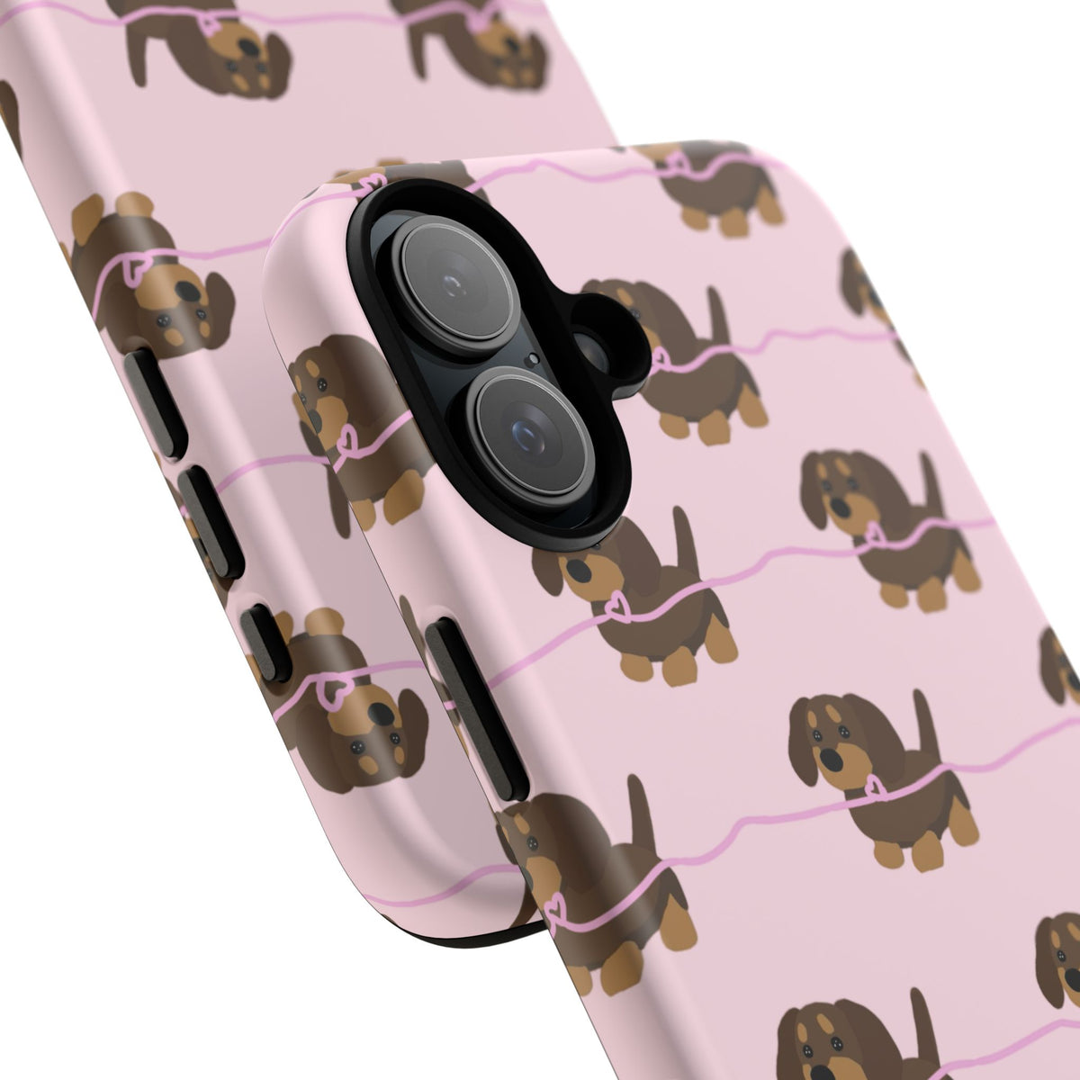 Pink Dachshunds iPhone Case