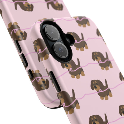 Pink Dachshunds iPhone Case