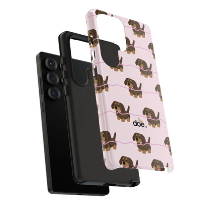 Pink Dachshund Samsung Case