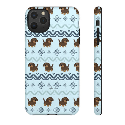 Christmas Dachshunds iPhone Case