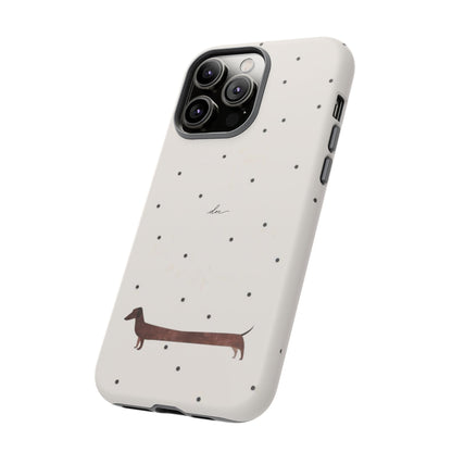 Polka Dachshund iPhone Case