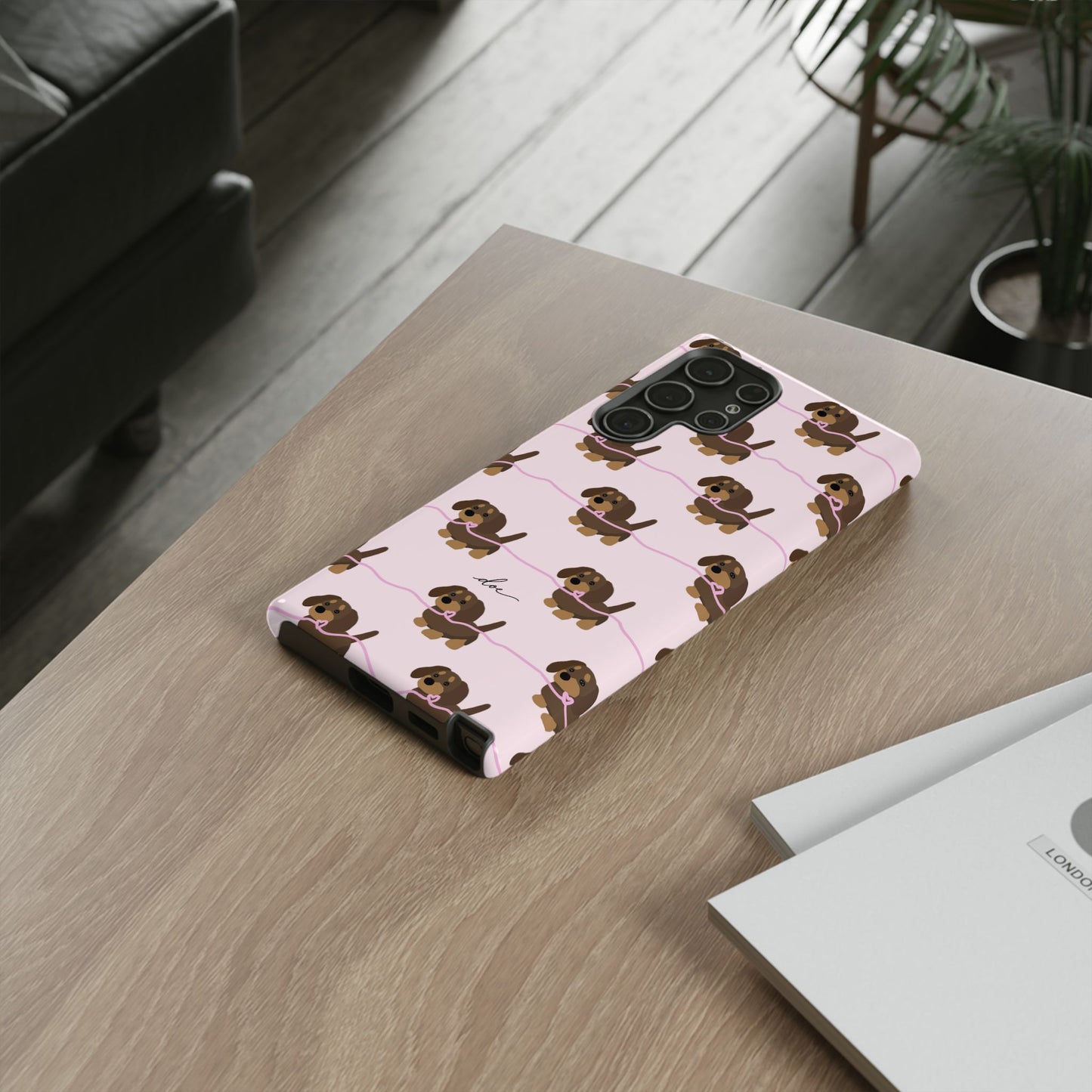 Pink Dachshund Samsung Case
