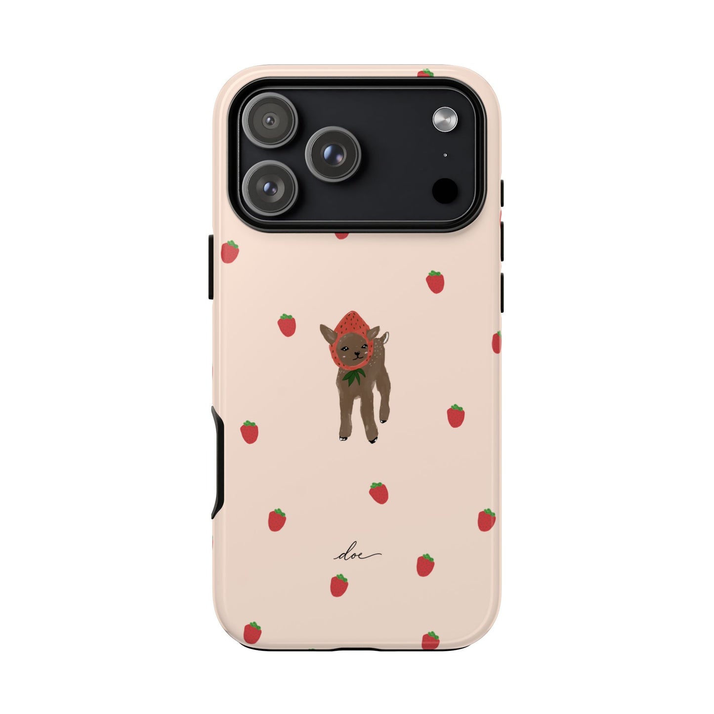 Strawberry Fawn iPhone Case