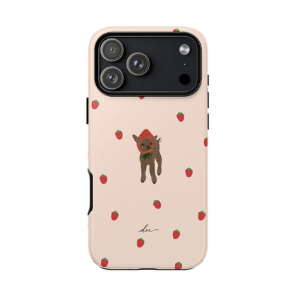 Strawberry Fawn iPhone Case