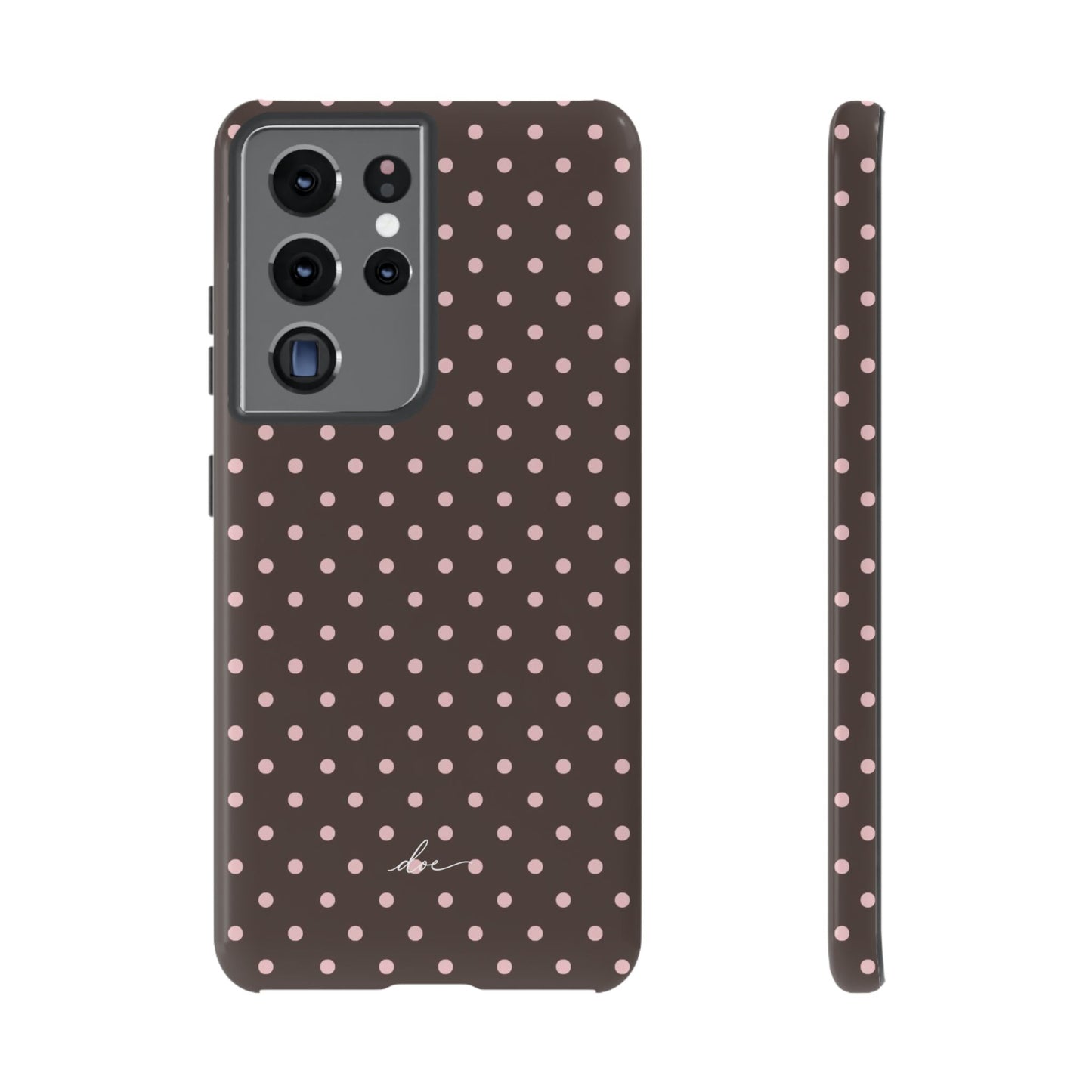 Brown Polka Dot Samsung Case