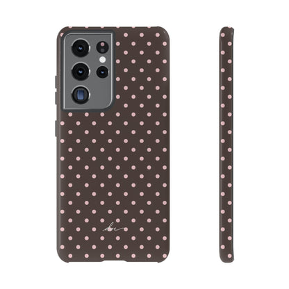 Brown Polka Dot Samsung Case