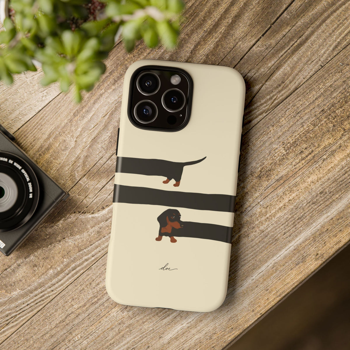 Stretchy The Dachshund iPhone Case