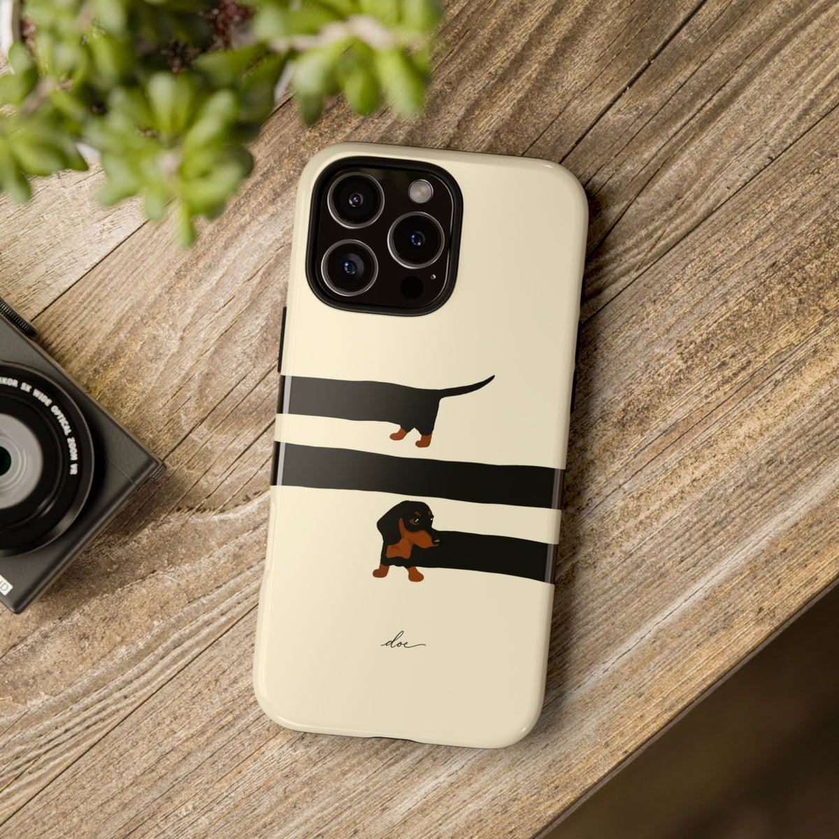 Stretchy The Dachshund iPhone Case