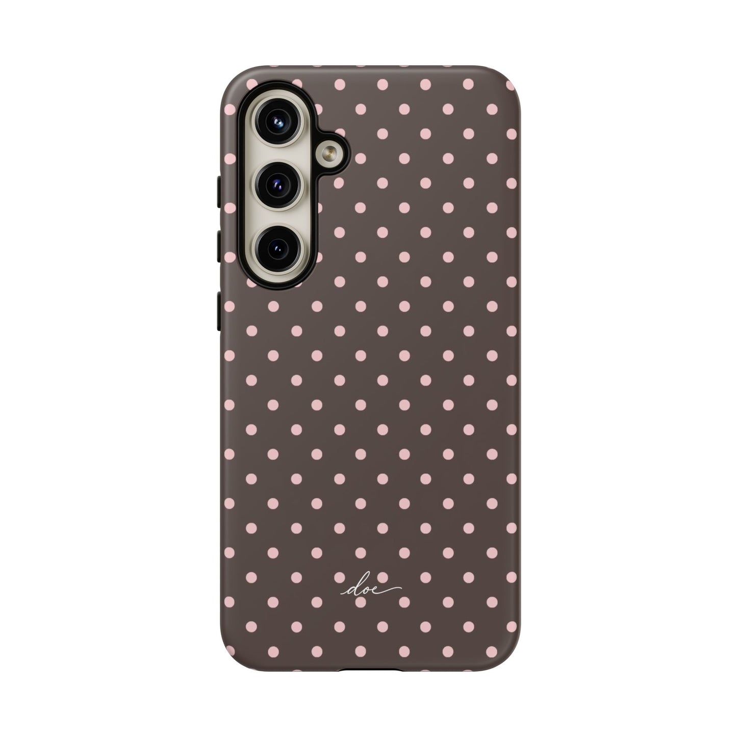 Brown Polka Dot Samsung Case