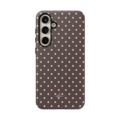 Brown Polka Dot Samsung Case