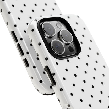 White Polka Dot iPhone Case