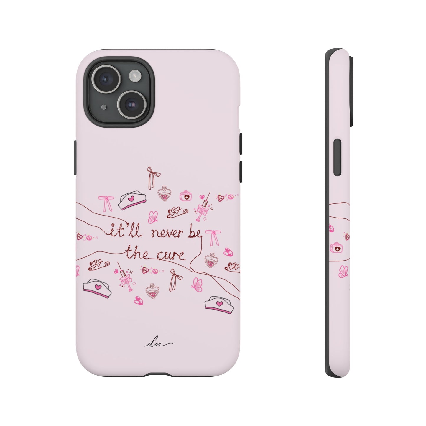Never The Cure iPhone Case