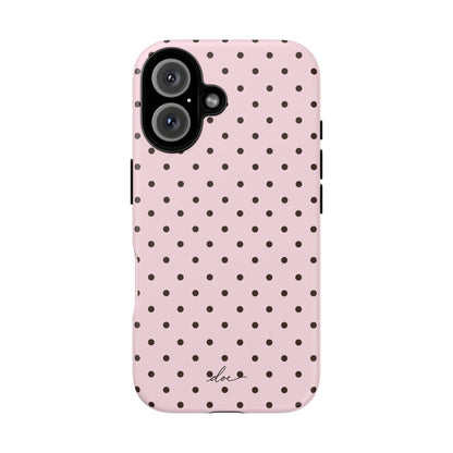 Pink Polka Dot iPhone Case