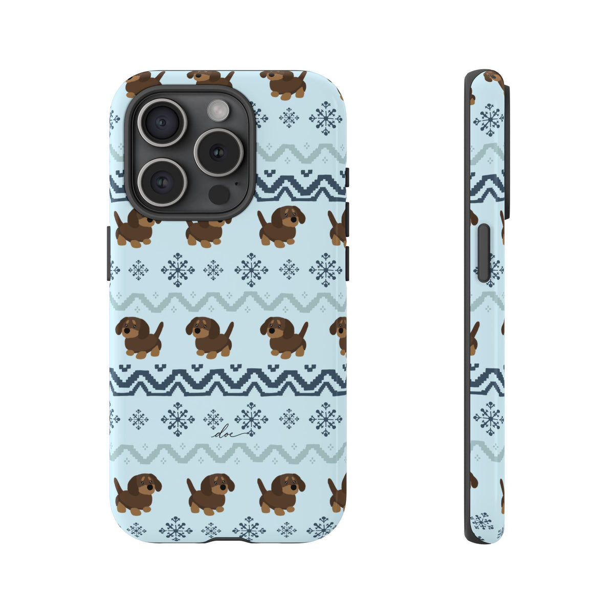 Christmas Dachshunds iPhone Case