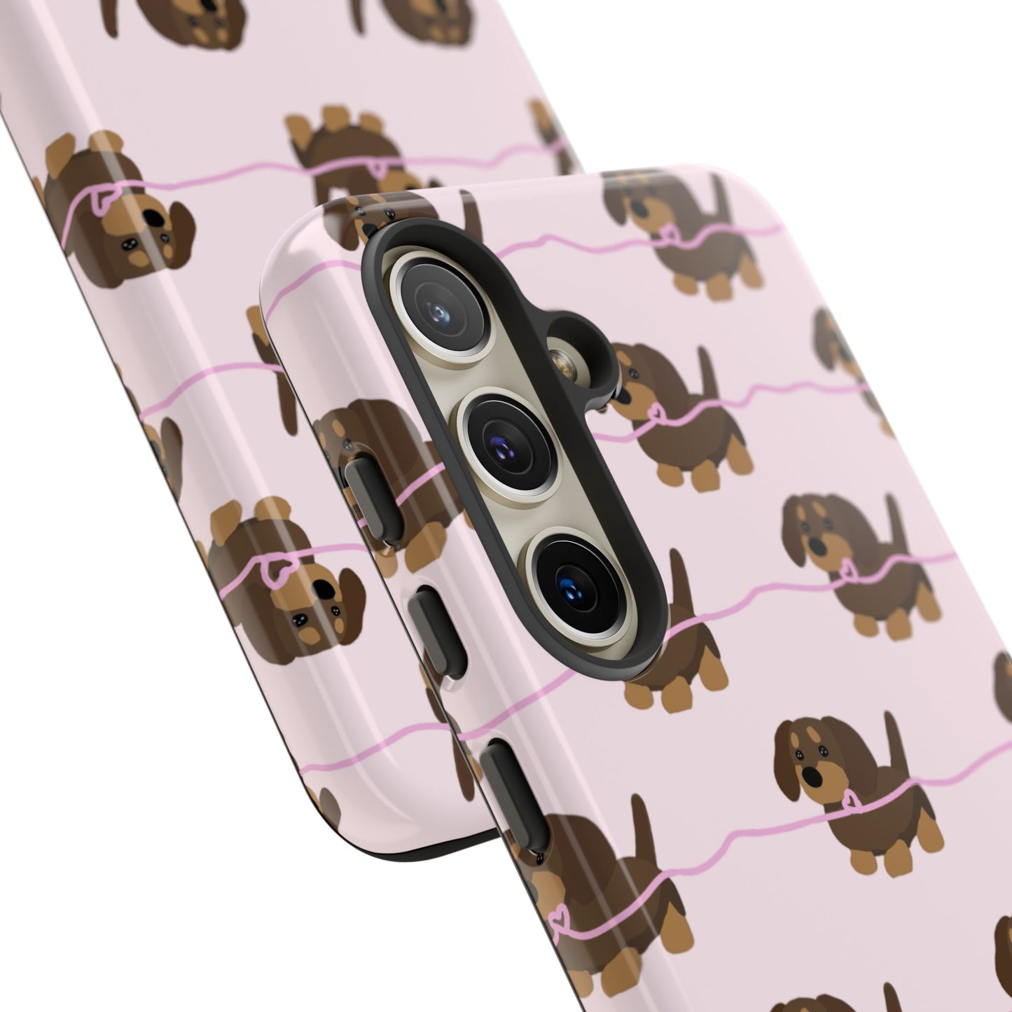 Pink Dachshund Samsung Case
