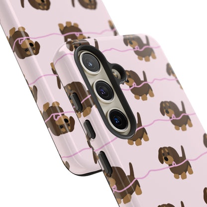 Pink Dachshund Samsung Case