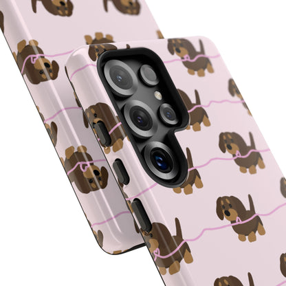 Pink Dachshund Samsung Case