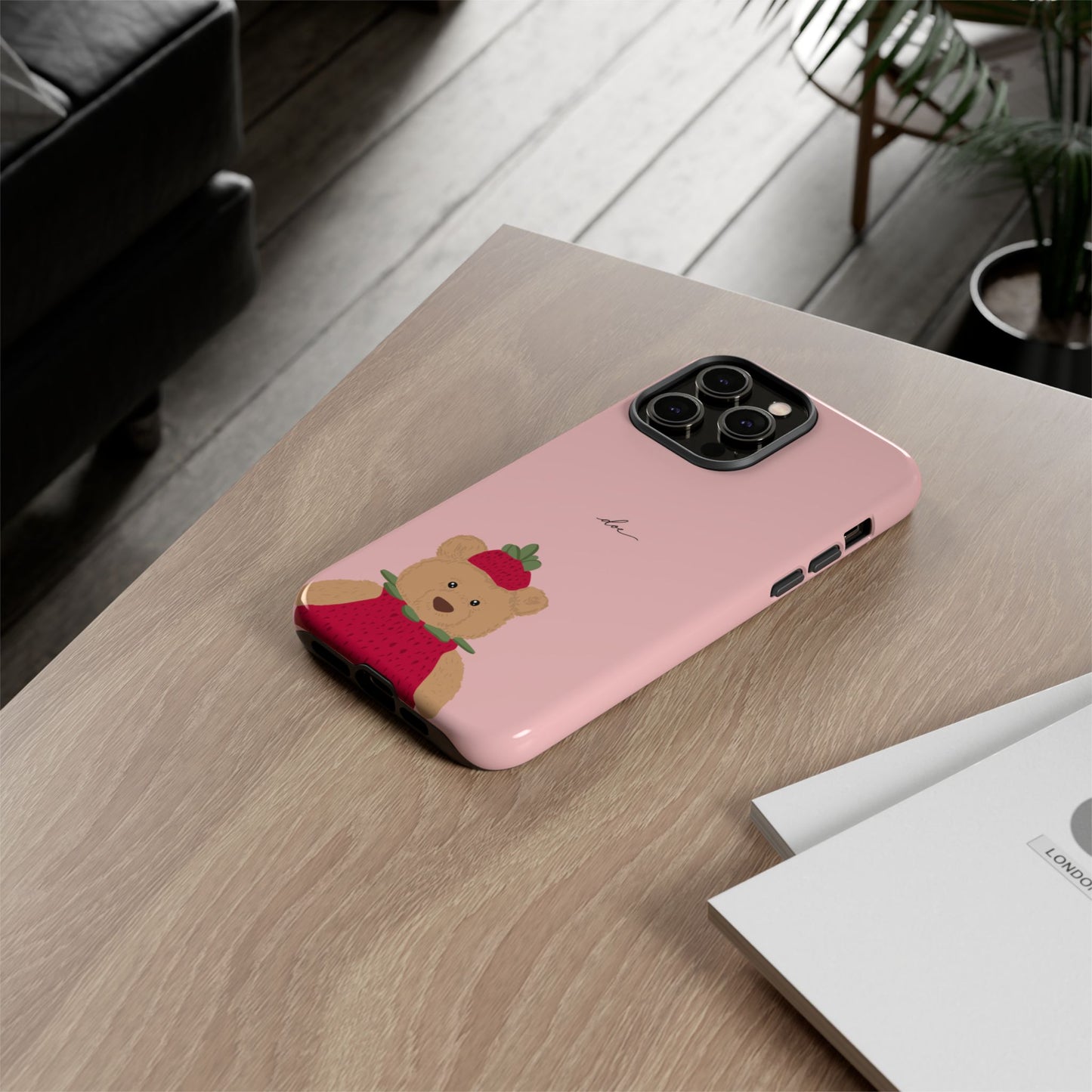 Strawberry Bear iPhone Case