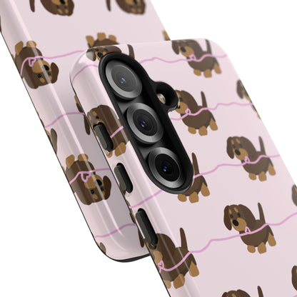 Pink Dachshund Samsung Case