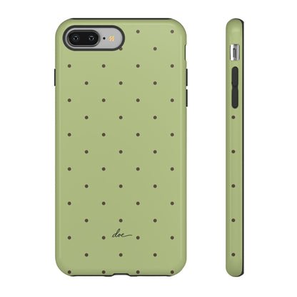 Polka Greens iPhone Case