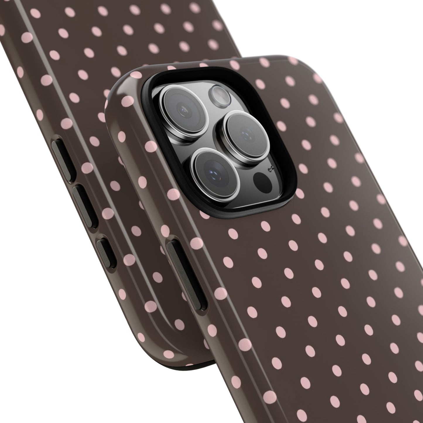 Brown Polka Dot iPhone Case