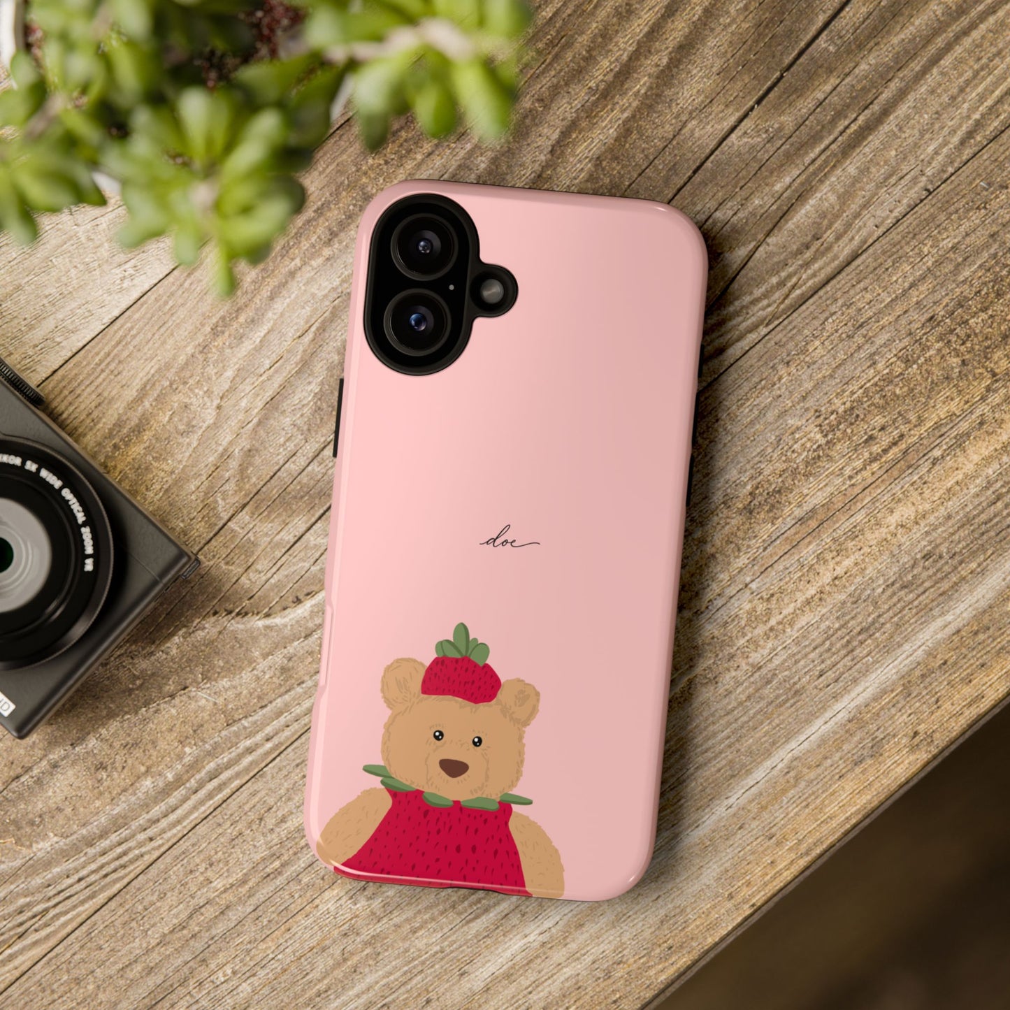Strawberry Bear iPhone Case
