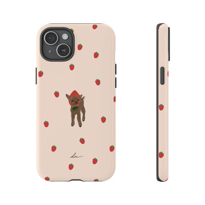 Strawberry Fawn iPhone Case