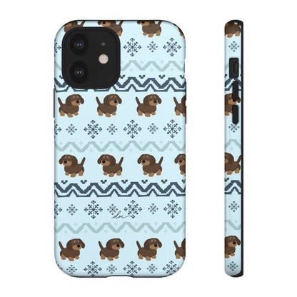 Christmas Dachshunds iPhone Case