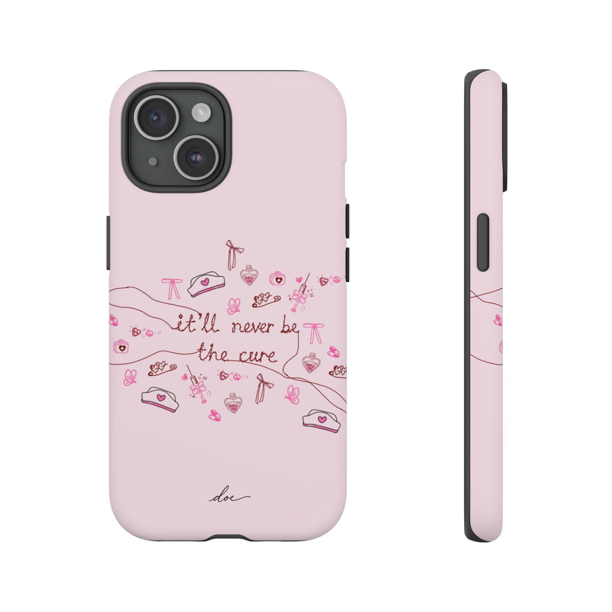 Never The Cure iPhone Case