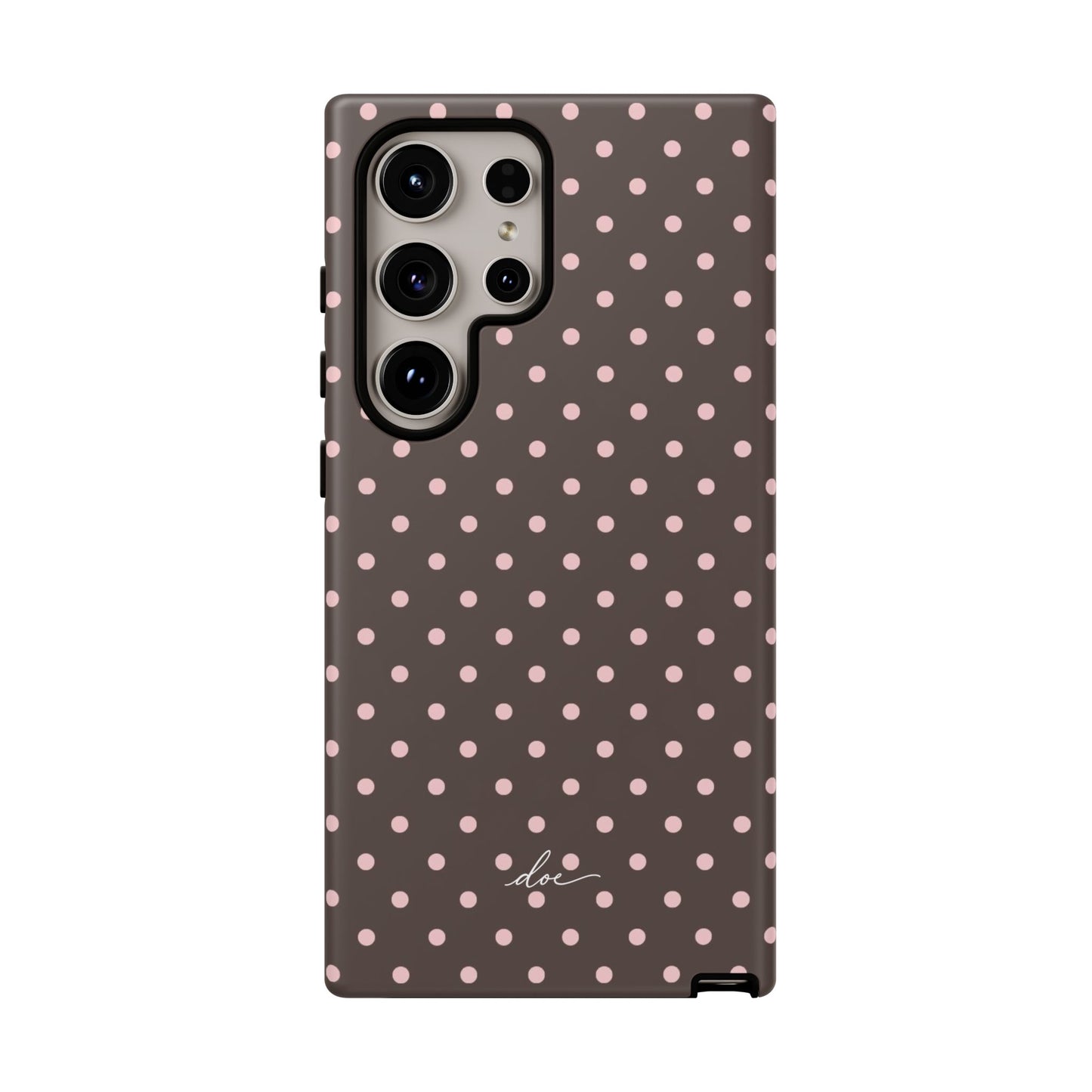 Brown Polka Dot Samsung Case