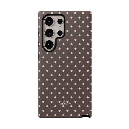 Brown Polka Dot Samsung Case