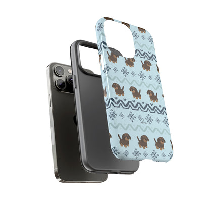 Christmas Dachshunds iPhone Case