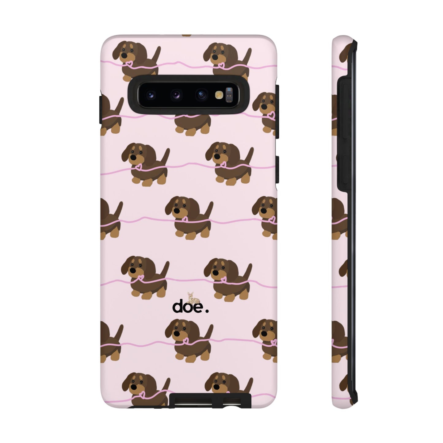 Pink Dachshund Samsung Case