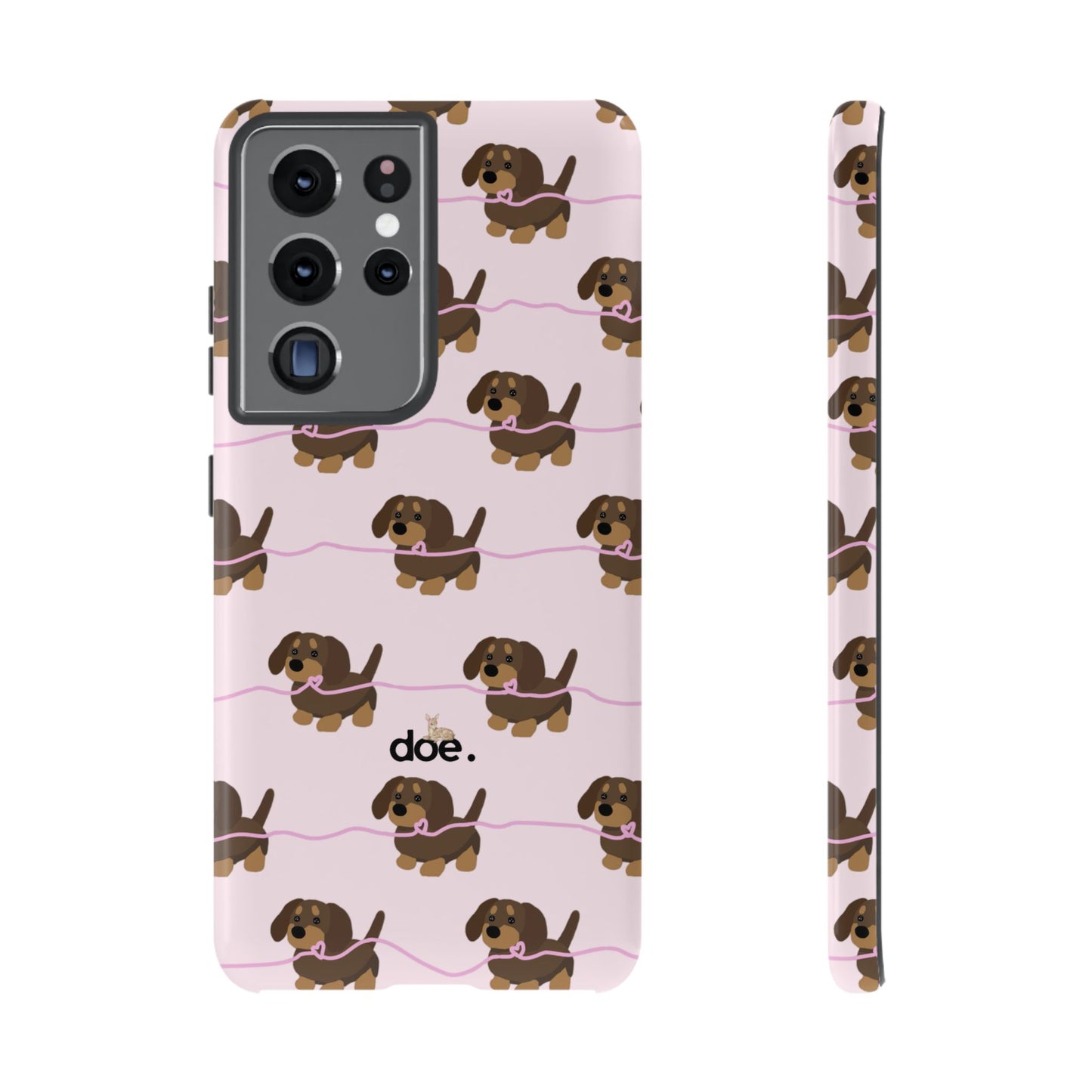 Pink Dachshund Samsung Case